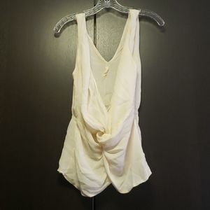 ~2 for $40~ Chelsea Flower off white silk top